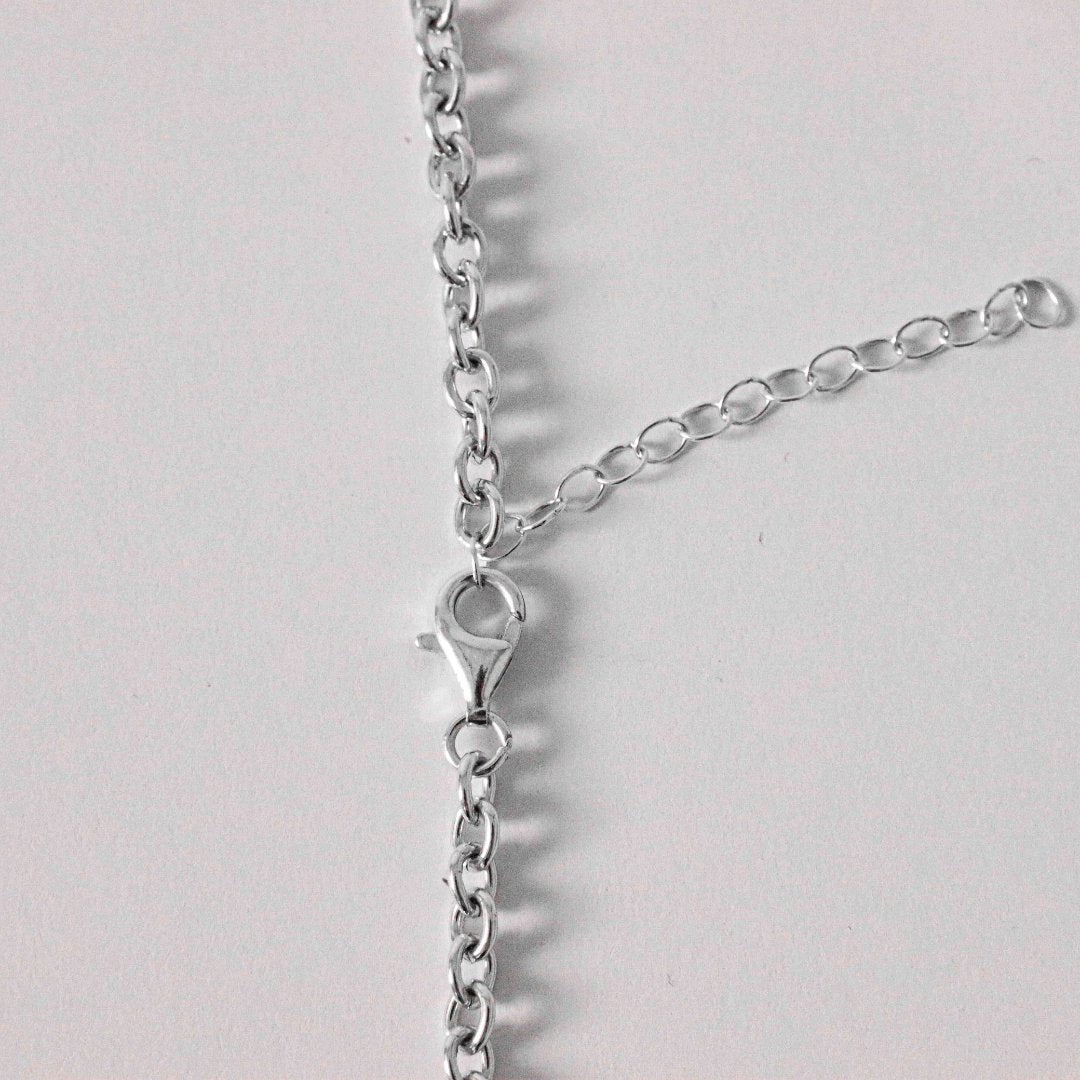 Flash silver necklace detail - round link chain handcrafted Portugal Wild Youth | Wild Youth