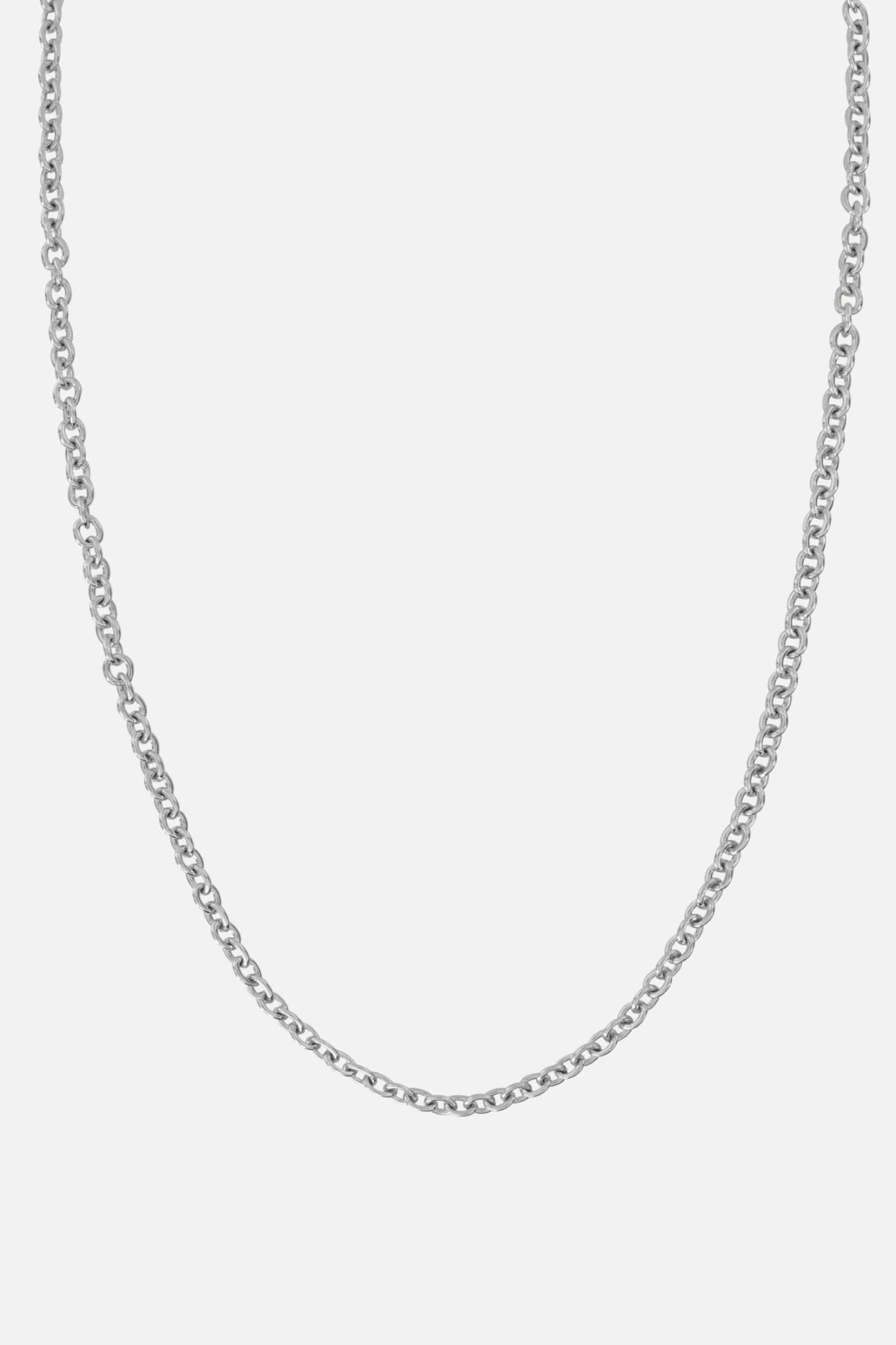 Flash silver necklace - 925 sterling silver round link chain necklace Portugal | Wild Youth
