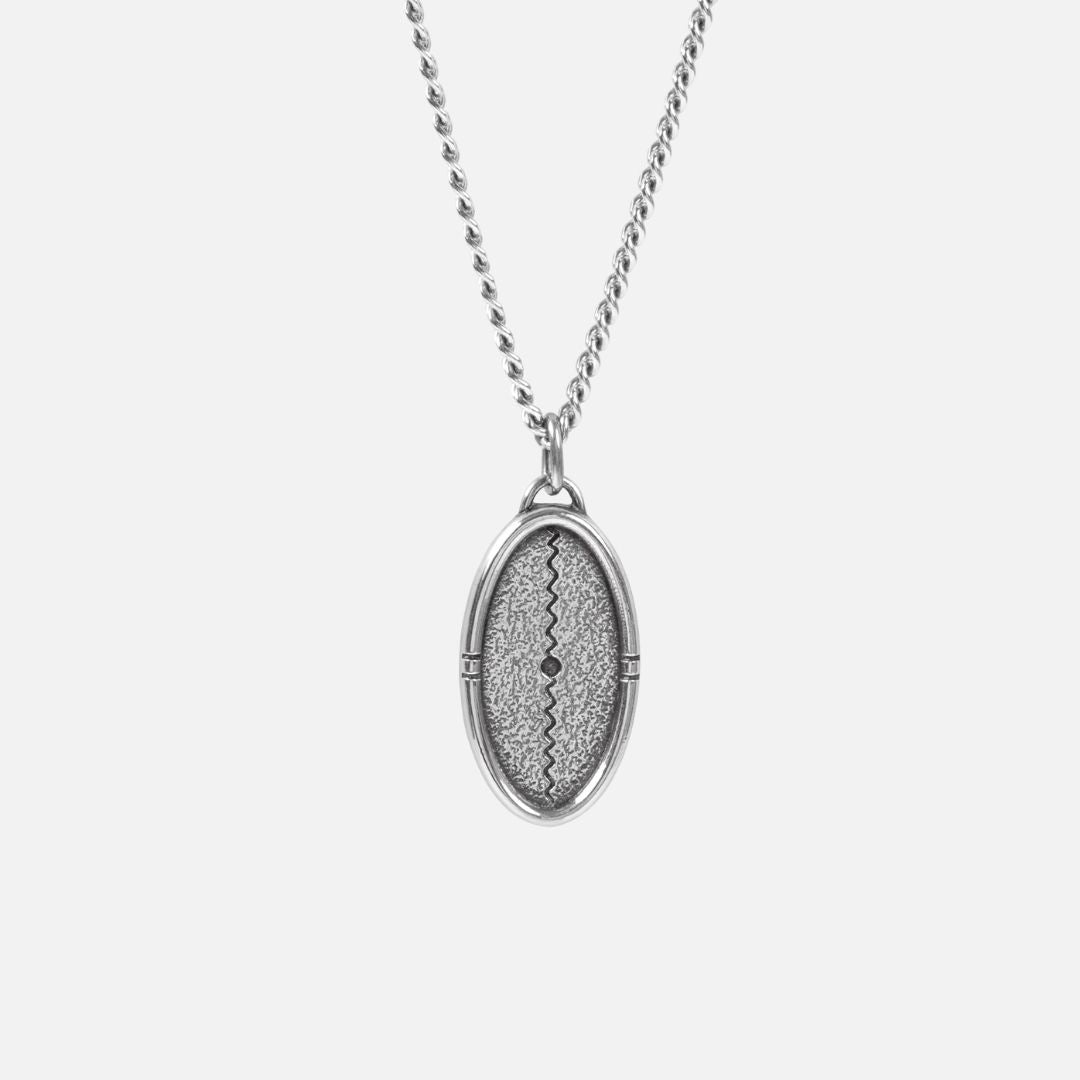 Guardian silver necklace - 925 sterling silver shield pendant handcrafted Portugal | Wild Youth