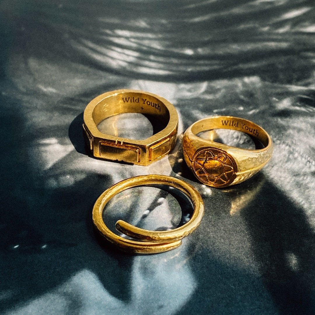 BLOOM RING - Gold - WILD YOUTH - 925 Sterling Silver