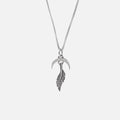 Feather silver necklace - 925 sterling silver feather pendant handcrafted Portugal | Wild Youth