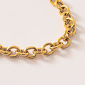 Flash gold bracelet detail - round link chain handcrafted Portugal Wild Youth | Wild Youth