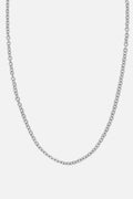 Flash silver necklace - 925 sterling silver round link chain necklace Portugal | Wild Youth