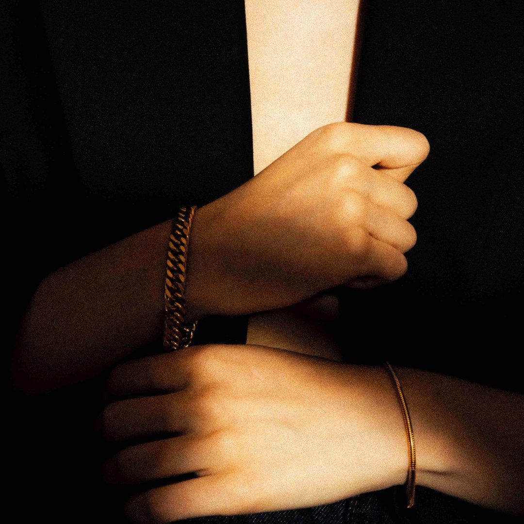 FREEDOM BRACELET - Gold - WILD YOUTH - 925 Sterling Silver