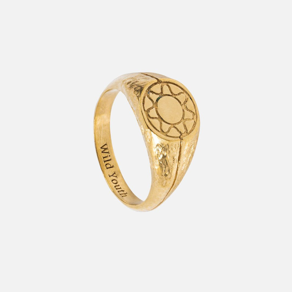 minimalist gold ring modern design Wild Youth