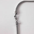 Hero sterling silver necklace detail - rectangle link chain handcrafted Portugal | Wild Youth