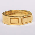 HEXAGON RING - Gold - WILD YOUTH - 925 Sterling Silver