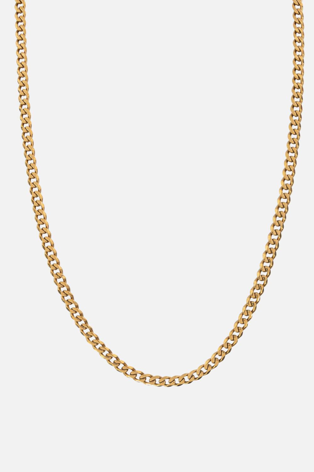 minimalist gold necklace cuban chain Wild Youth
