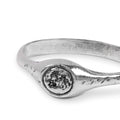 Moon ring worn on hand - 925 sterling silver signet ring men women | Wild Youth