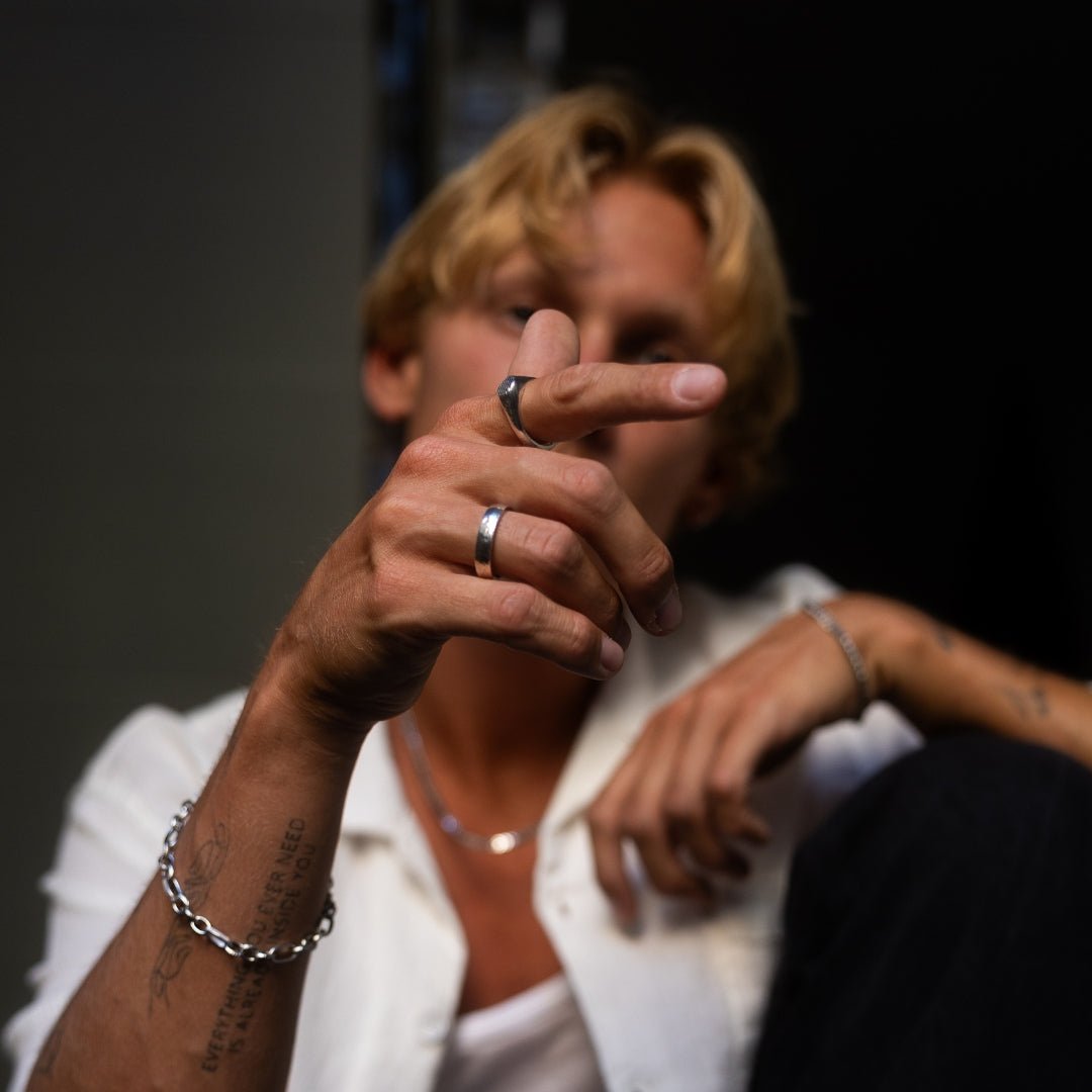 Near Perfection silver open band ring detail - handcrafted Portugal Wild Youth | Wild Youth