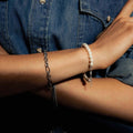 PEARL BRACELET - Gold - WILD YOUTH - 925 Sterling Silver