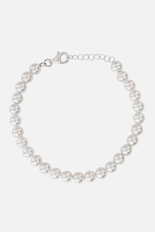 PEARL BRACELET - Silver - WILD YOUTH - 925 Sterling Silver