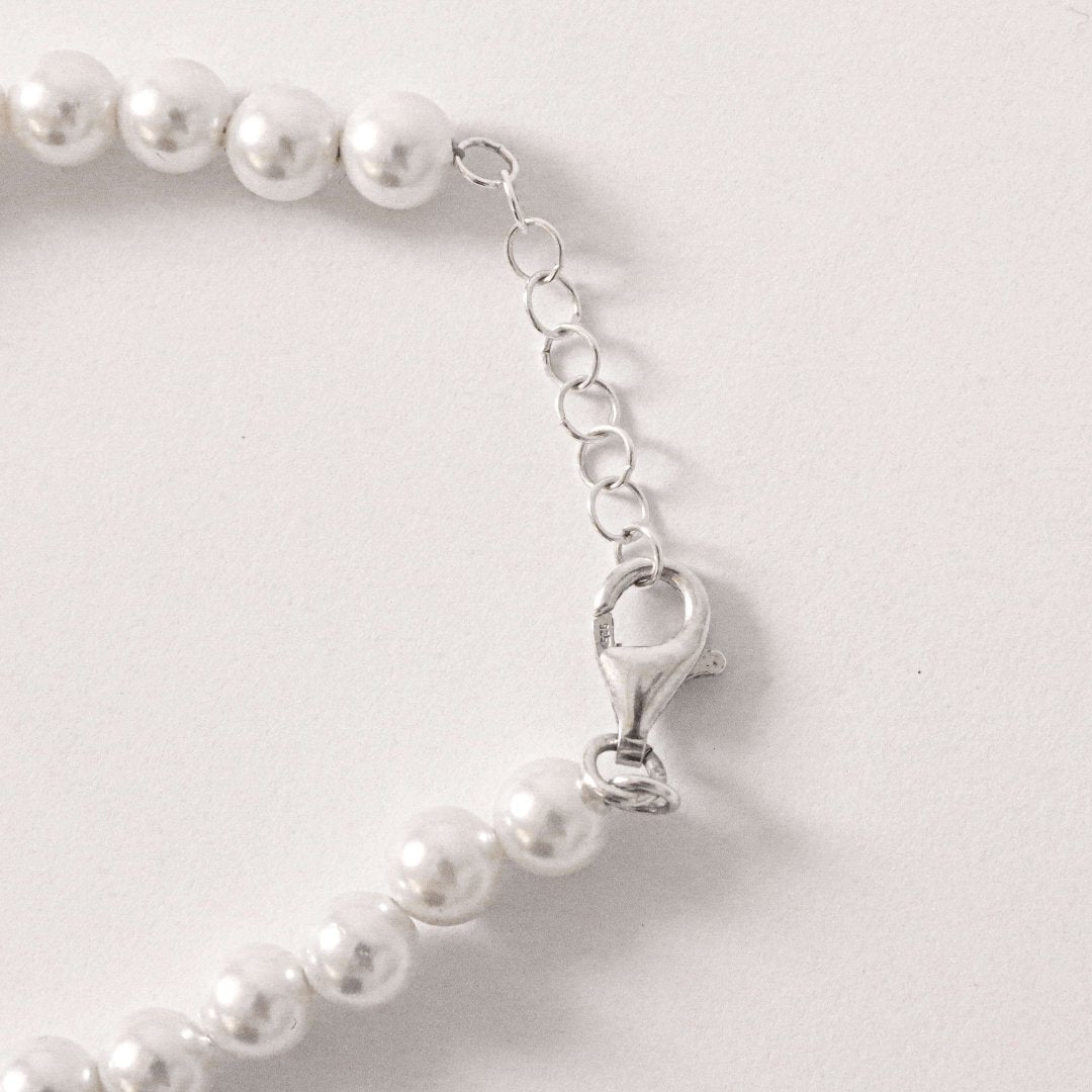Pearl 925 sterling silver bracelet lifestyle - summer jewellery Portugal | Wild Youth