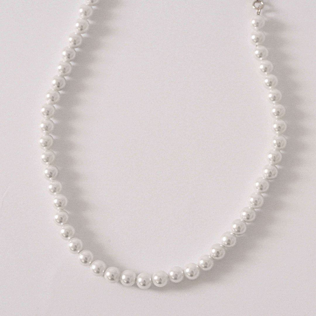 PEARL NECKLACE - Gold - WILD YOUTH - 925 Sterling Silver