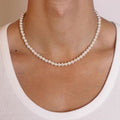 PEARL NECKLACE - Gold - WILD YOUTH - 925 Sterling Silver
