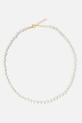PEARL NECKLACE - Gold - WILD YOUTH - 925 Sterling Silver