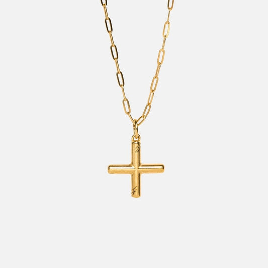 PLUS NECKLACE - Gold - WILD YOUTH - 925 Sterling Silver