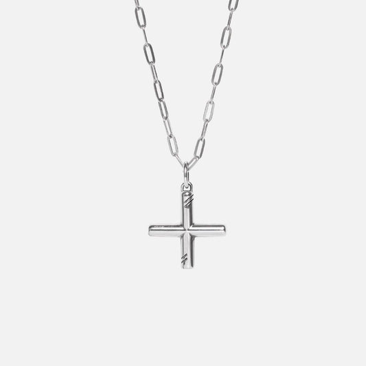 PLUS NECKLACE - Silver - WILD YOUTH - 925 Sterling Silver