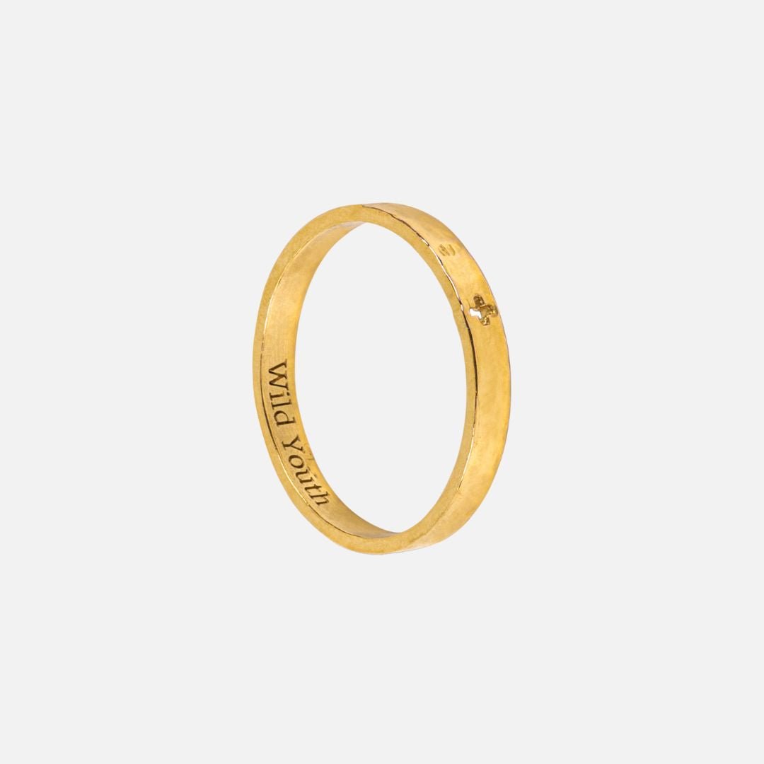 Plus gold ring - 19k gold plus band ring handcrafted Portugal Wild Youth | Wild Youth