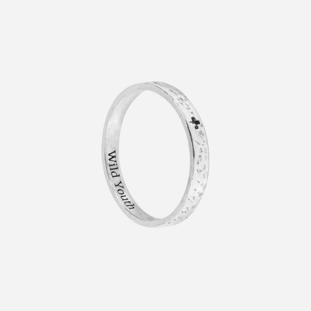 Plus silver ring - 925 sterling silver plus band ring Portugal Wild Youth | Wild Youth