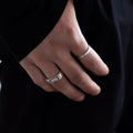 Plus silver ring detail - carved plus symbol handcrafted Portugal Wild Youth | Wild Youth
