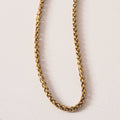 Purpose gold necklace detail - crossed chain handcrafted Portugal Wild Youth | Wild Youth