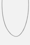 Purpose silver necklace - 925 sterling silver crossed chain necklace Portugal | Wild Youth
