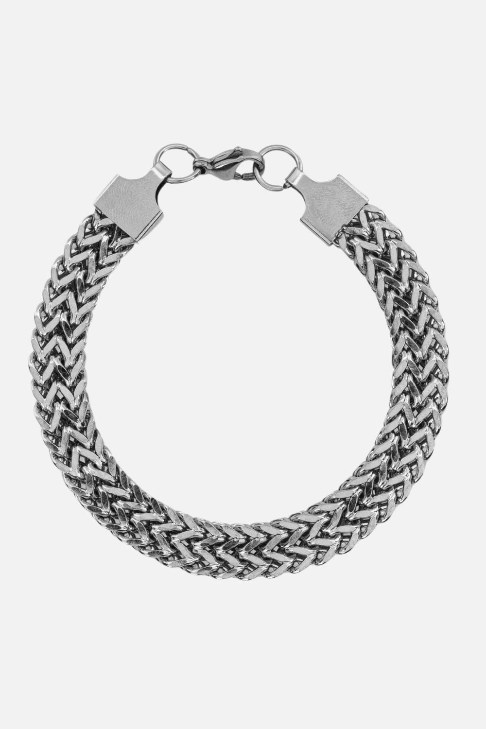 Relentless silver bracelet - 925 sterling silver braided chain bracelet Portugal | Wild Youth