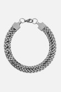 Relentless silver bracelet - 925 sterling silver braided chain bracelet Portugal | Wild Youth
