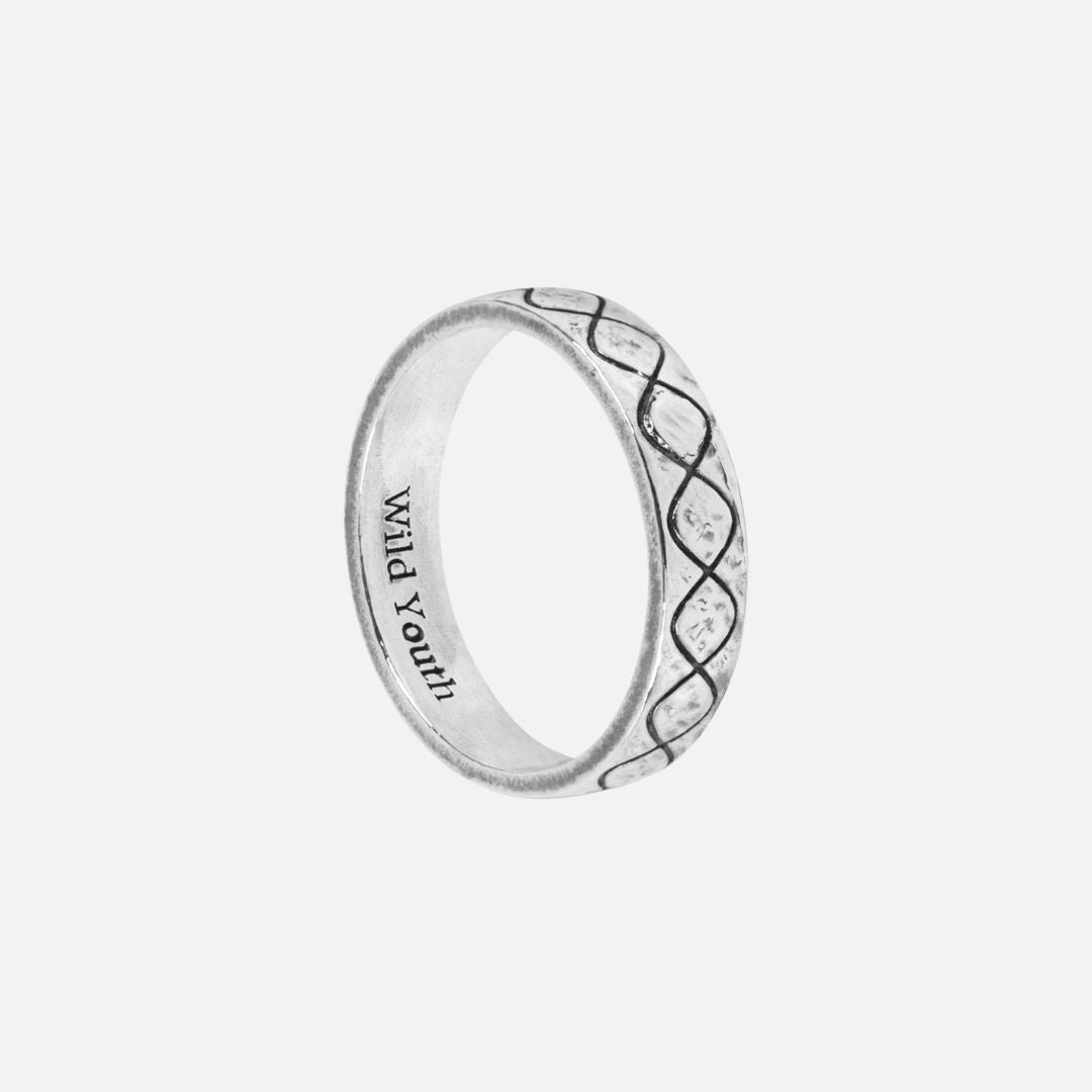 Sine silver ring - 925 sterling silver wave ring handcrafted Portugal | Wild Youth