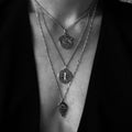 Sunset Sunrise 925 sterling silver necklace lifestyle - minimalist jewellery | Wild Youth